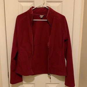 target/merona maroon zip up jacket